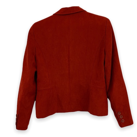 EUC Laura Blazer Jacket - Size 8 Small - Deep Brick Red - Picture 3 of 3